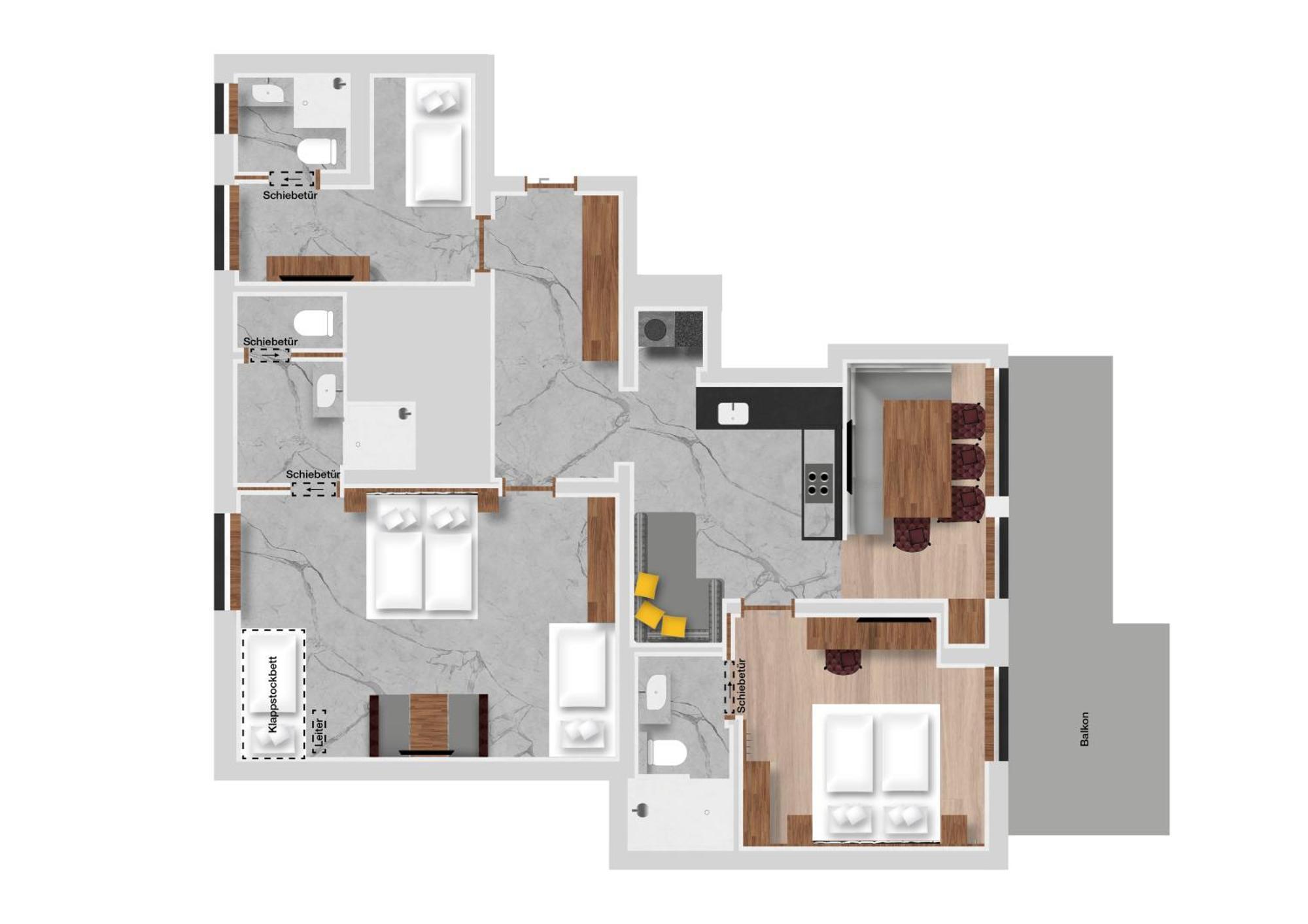 Hofgut Apartment & Lifestyle Resort Wagrain Pokoj fotografie