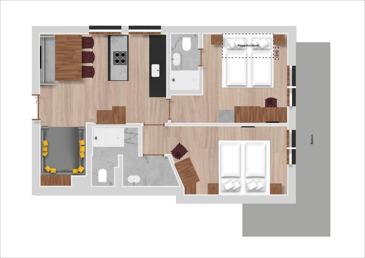 Hofgut Apartment & Lifestyle Resort Wagrain Pokoj fotografie